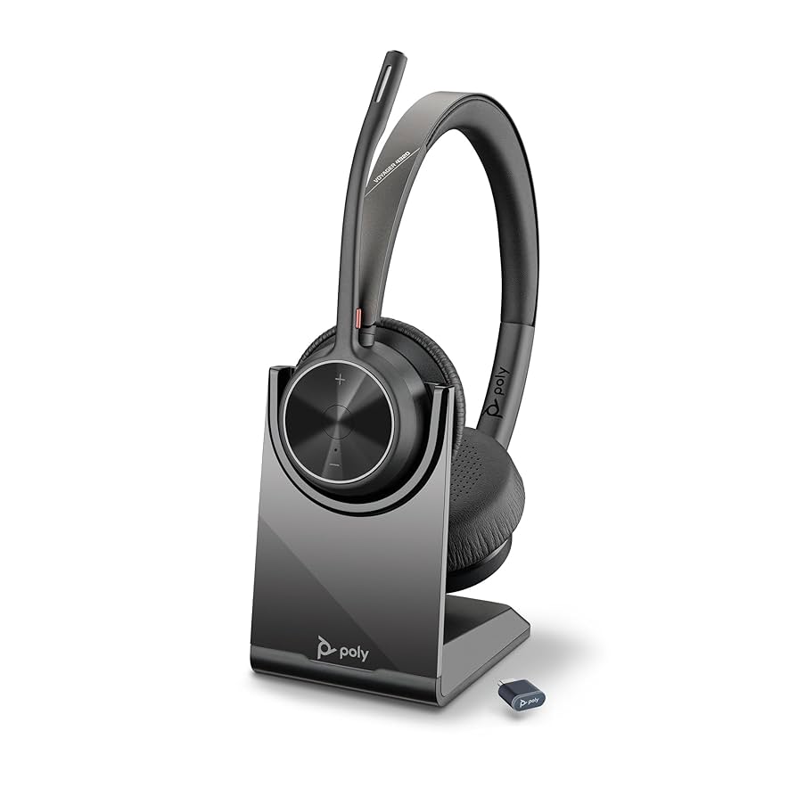 【未使用品】Poly Voyager 4320 UC Poly Voyager 4320 UC Wireless Headset & Charge Stand